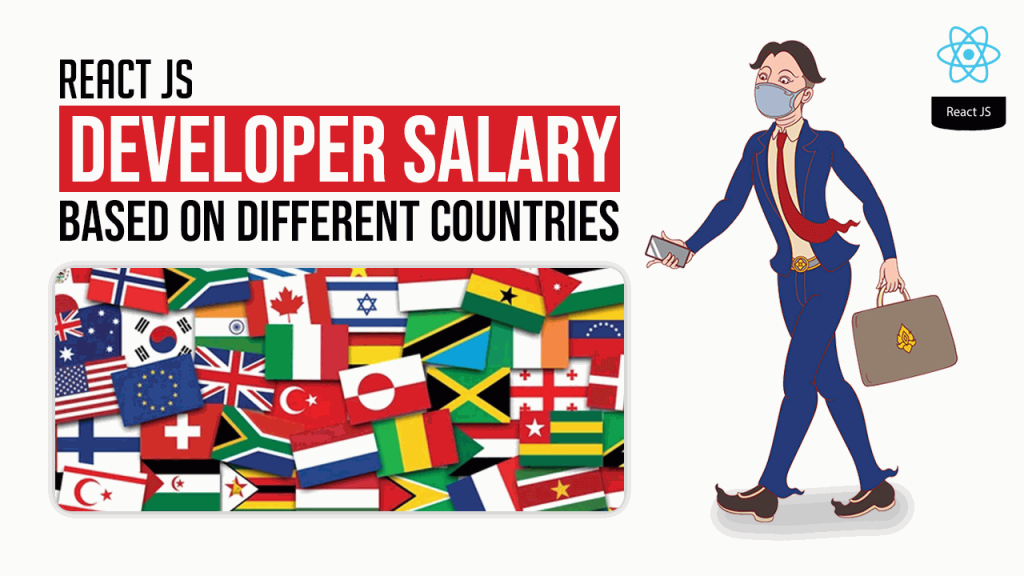 React js developer salary based on different countries