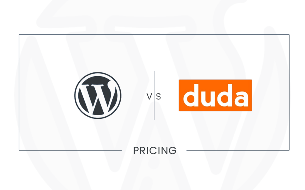 Duda VS WP Pricing