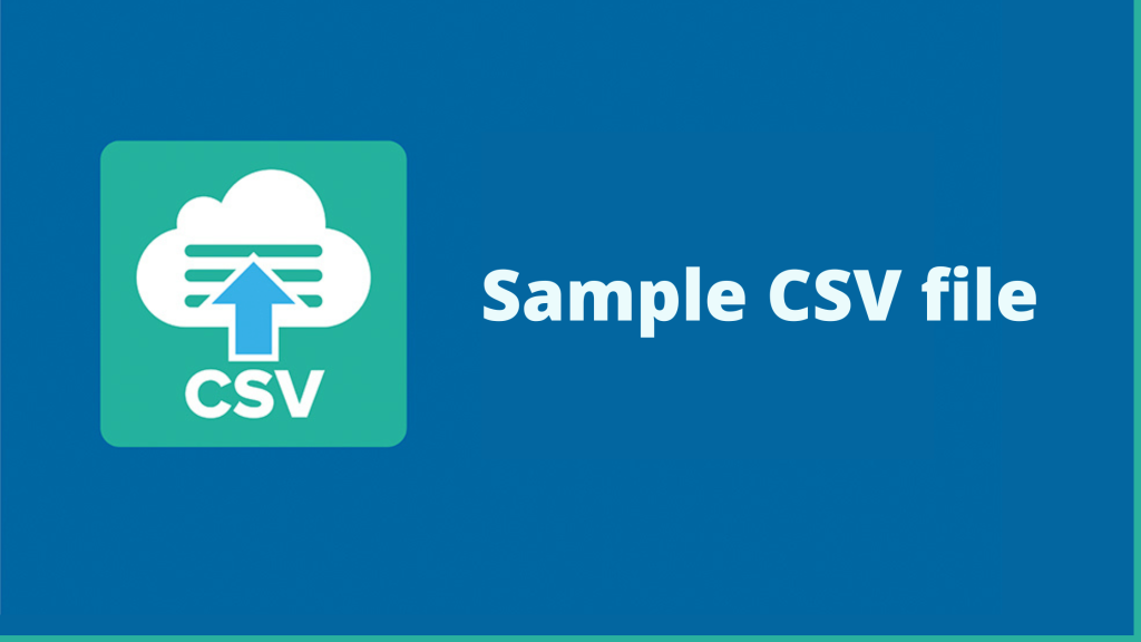 Sample CSV file