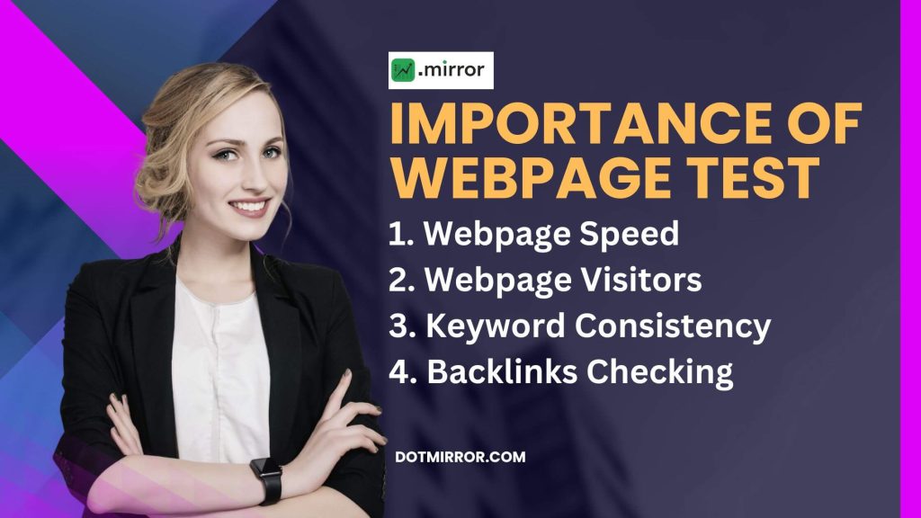 Importance of Webpage Test