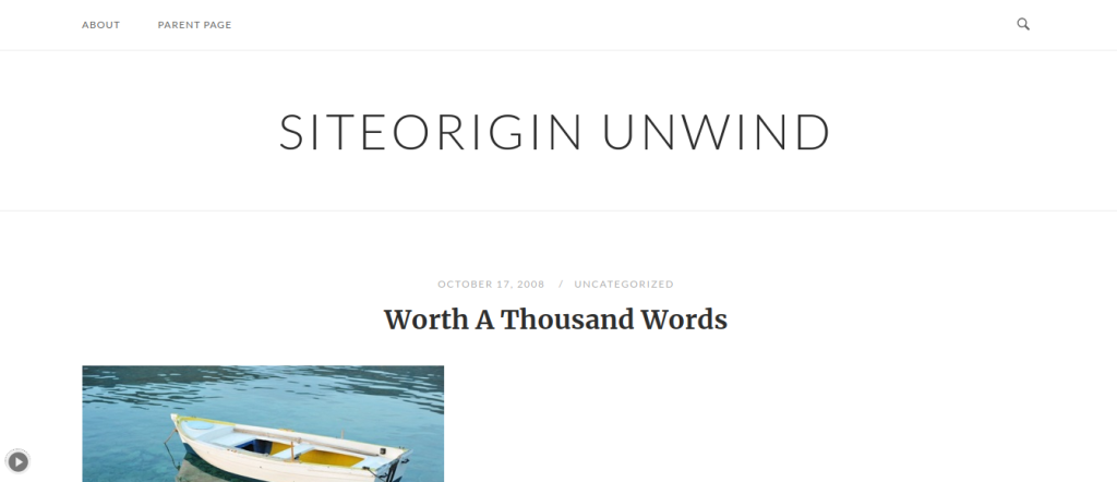 SiteOrigin Unwind WordPress Theme